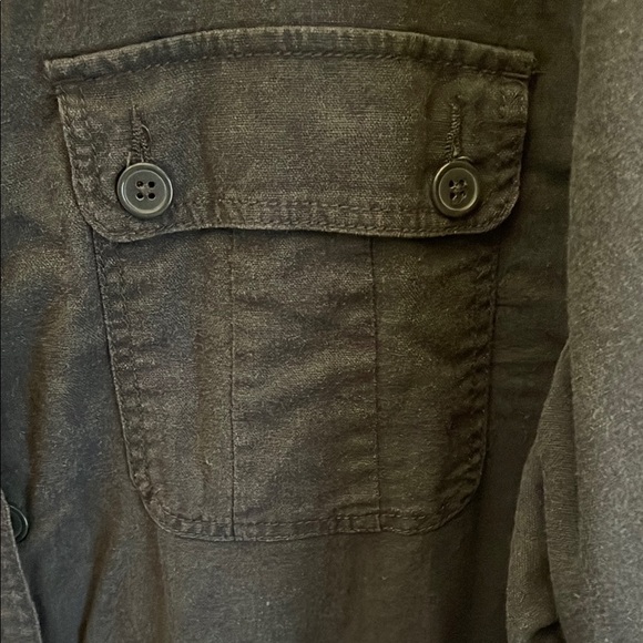 Charcoal Button-Up Jacket - Picture 3 of 3